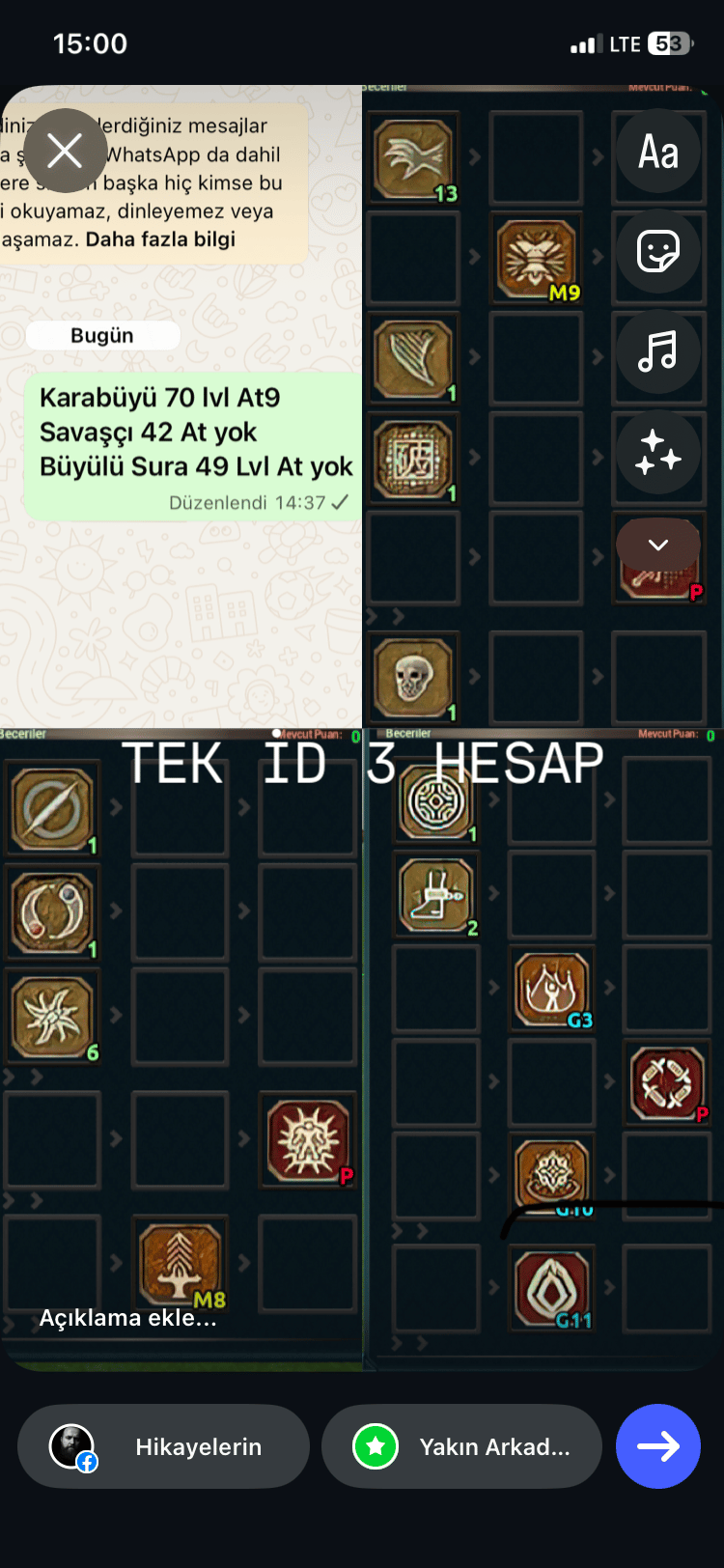 TEK İD 3 HESAP