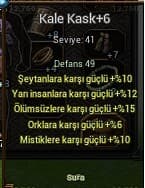 KALE KASK +6 ÖLÜMSÜZ YARI ŞEYTAN