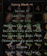 +8 GÜMÜŞ BİLEZİK KAÇIRMA