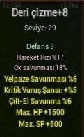 +8 deri çizme
