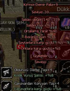 40 ORT 4 TAŞLI KDP