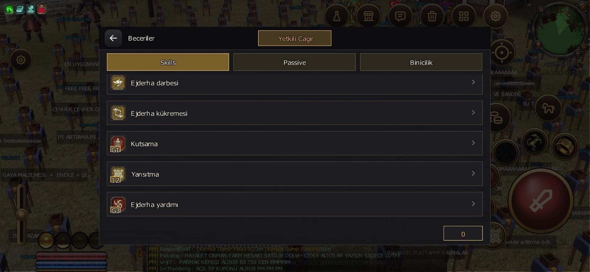45 LVL KRİTİCK ŞAMAN KARAKTER SENDEN