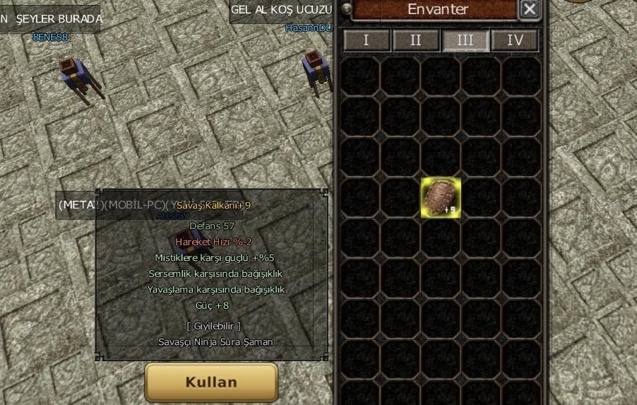 +9Savaş KALKANI KELEPİR sersem güç yavaşlatma