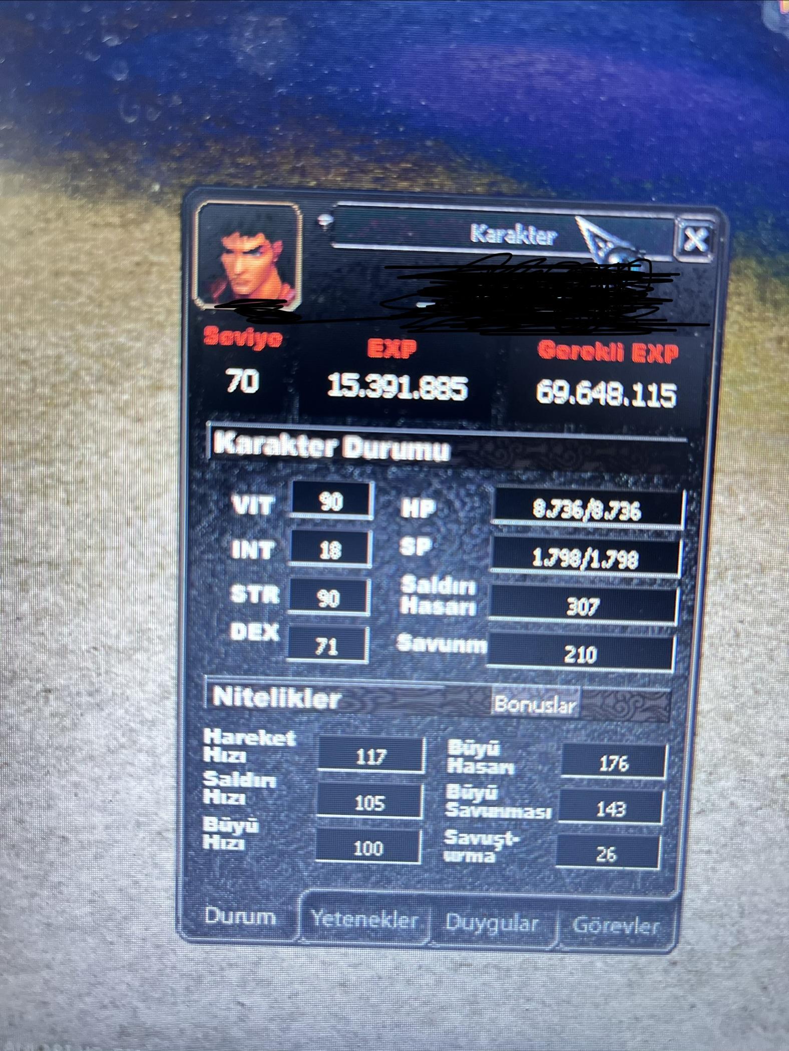 70 lvl 2 g li bedo at asker uygunaaa
