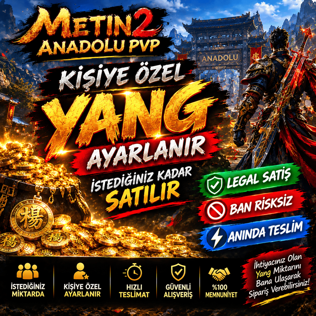 İSTEDİĞİNİZ KADAR YANG VERİLİR BAKİYENİ YAZ YANG VERELİM