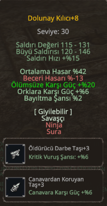 dolunay +8 42 ort 20 ölümsüz