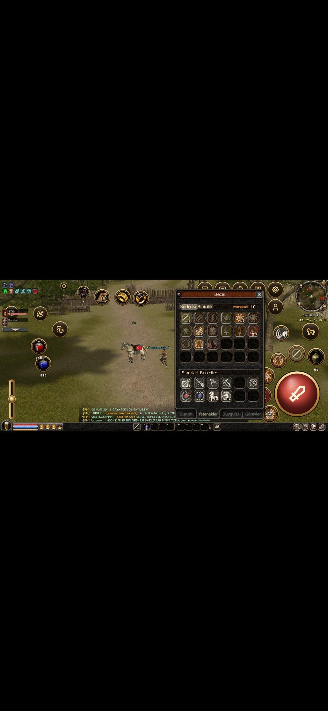 68 LvL %85 exp Hava P biyo bitik uyguna