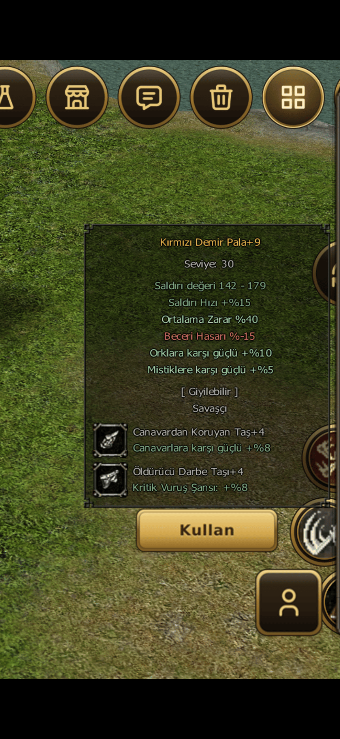 3 G Lİ ZİHİNSEL SAVAŞÇI, +9 40 ORT +4 TAŞLI KDPSİ VARDIR AT ASKERDİR