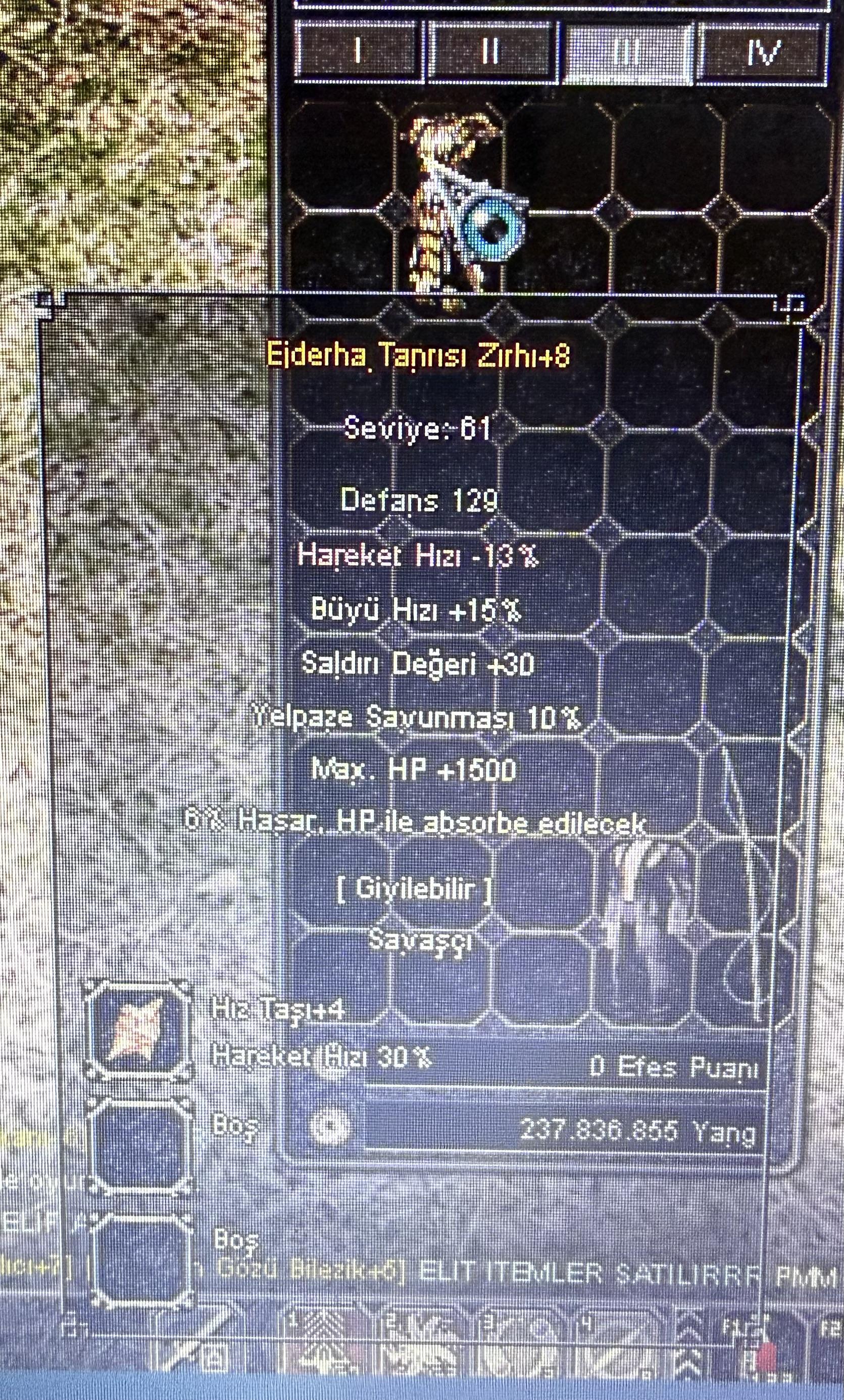 (61Lv) +8 Ejderha Tanrı Zırhı