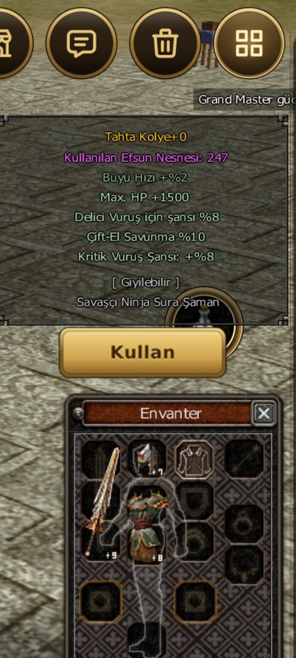 Tahta kolye yok böyle efsun