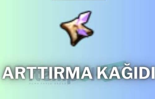 Arttirma kagidi 7 adet