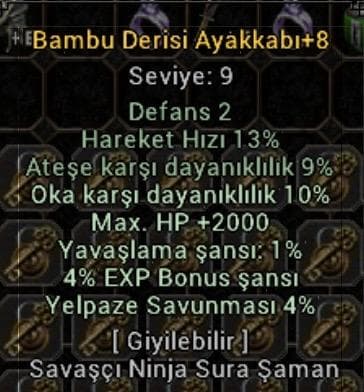 +8 Bambu ateşli ayakabı 2k hp 10 ok svnma