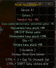+0 ASLAN AĞZI KALKAN ---- EN ELİTİNDEN