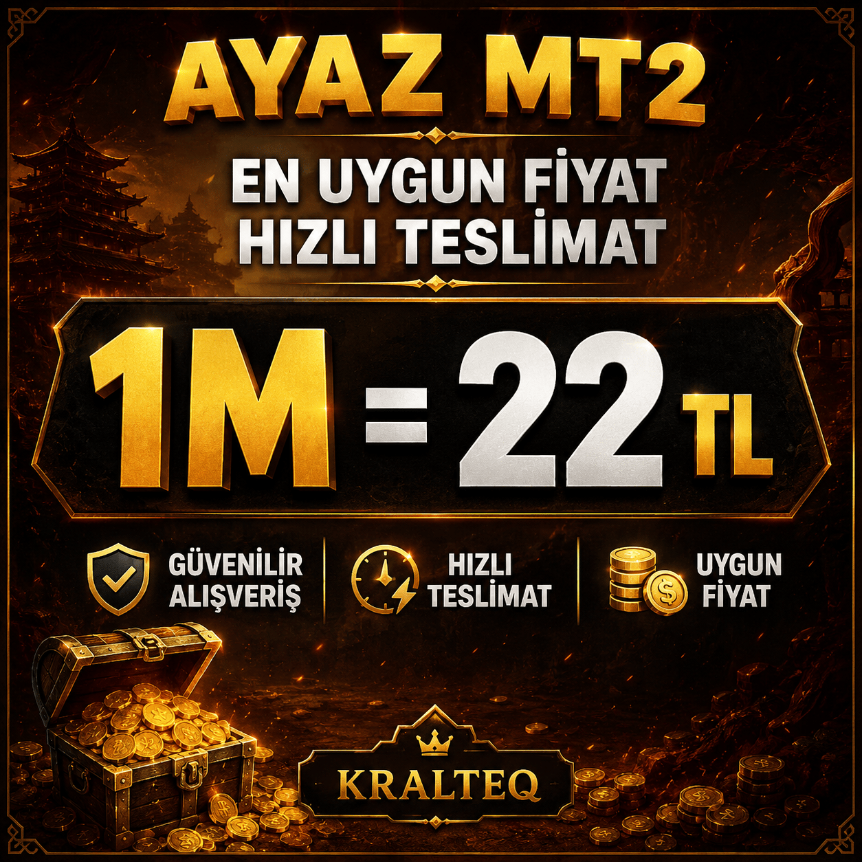 1 M 22 TL Anında Teslimat