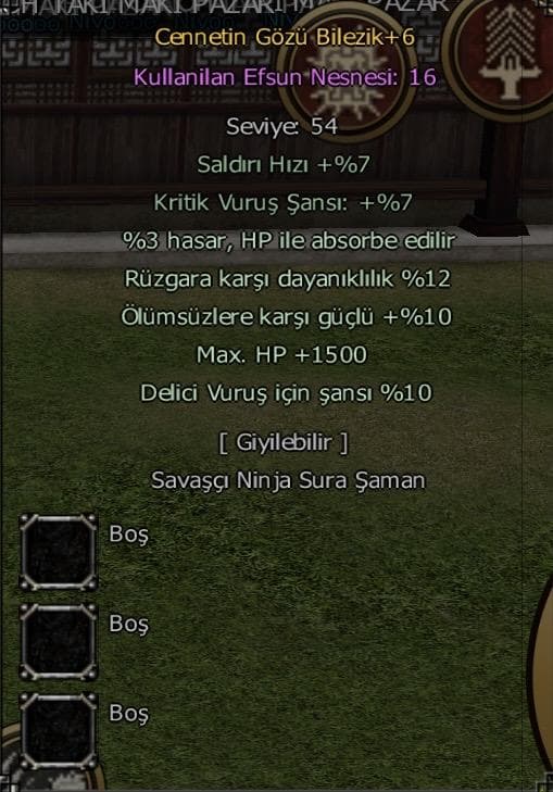 +6 FARMLIK CENNET BİLEZİK UYGUNA