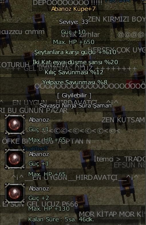 +7 Abanoz 20 Eşya