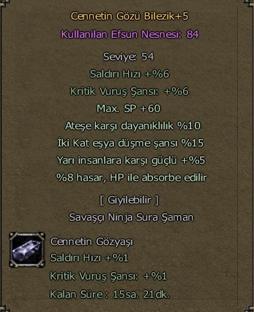 +5 Cennet Bilezik Doyumluk