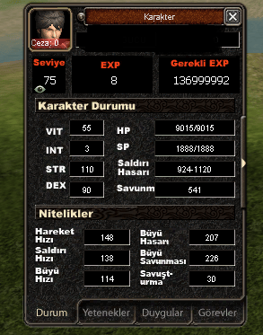 75 HERŞEY BİTİK İTEMLİ 2G BIÇAKCI