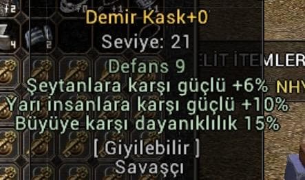 10 YARI 15 BÜYÜ DEMİR KASK