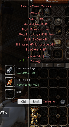 +9 EJDERHA TANRISI ZIRH H.O