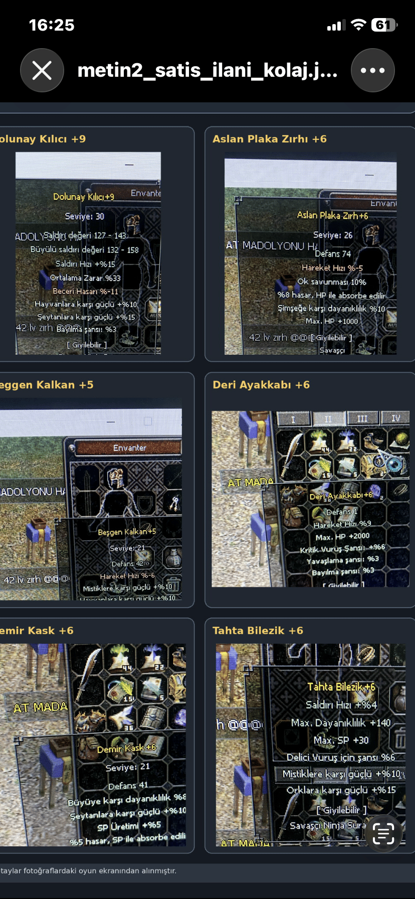 Kelepir item seti Açıklamayı oku