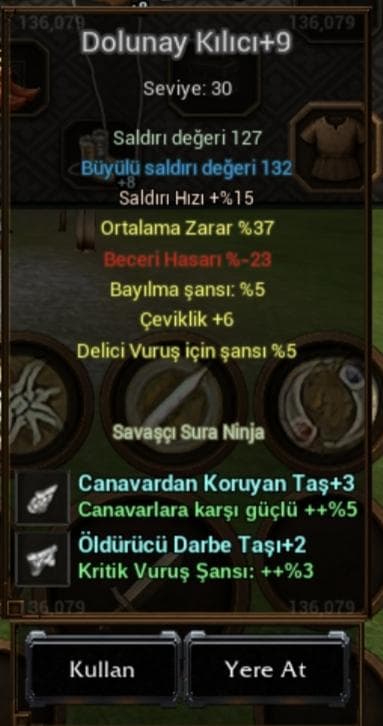 +9 DOLU ORTALAMA 37