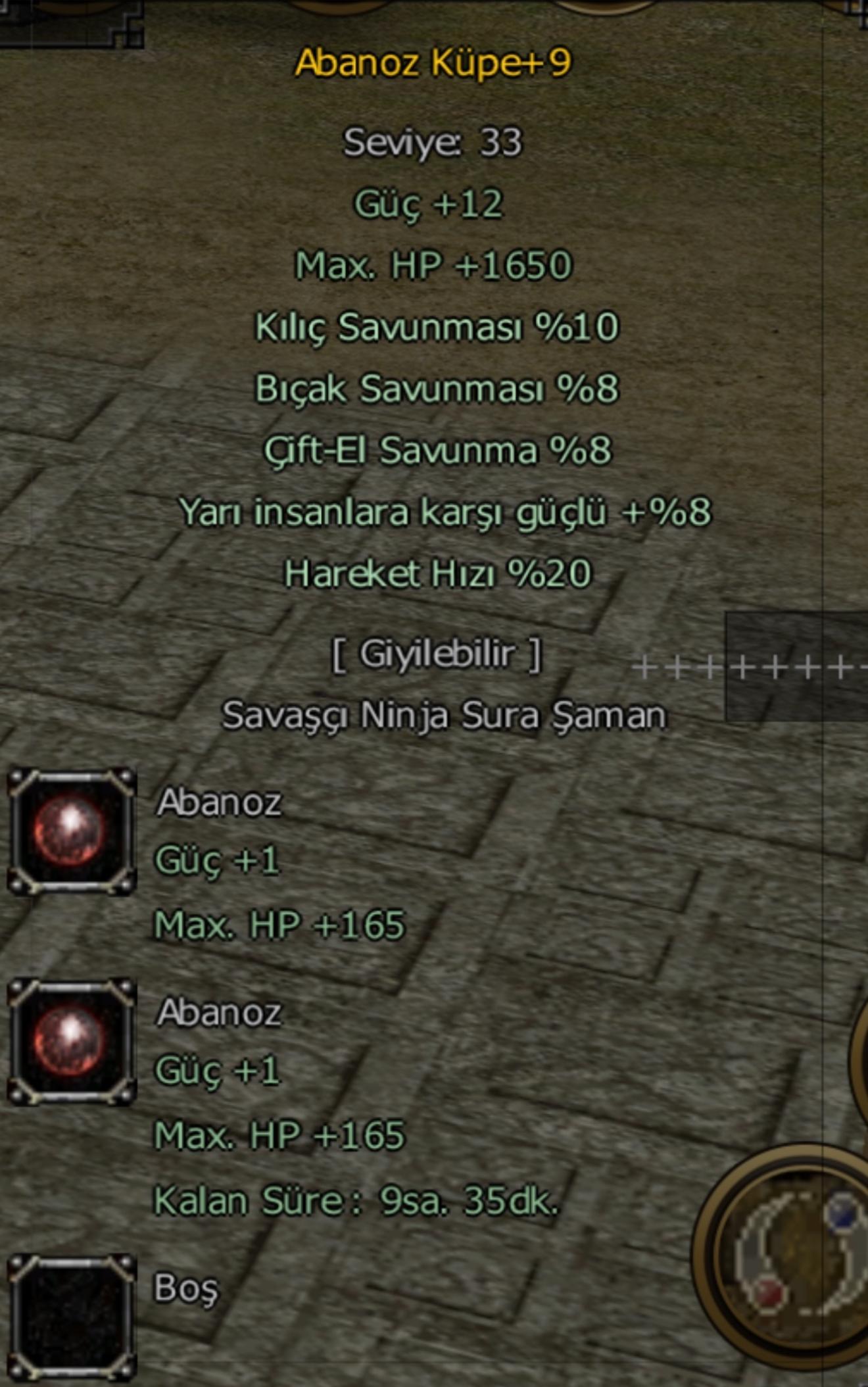 +9 ABANOZ FULL SV DE TEK