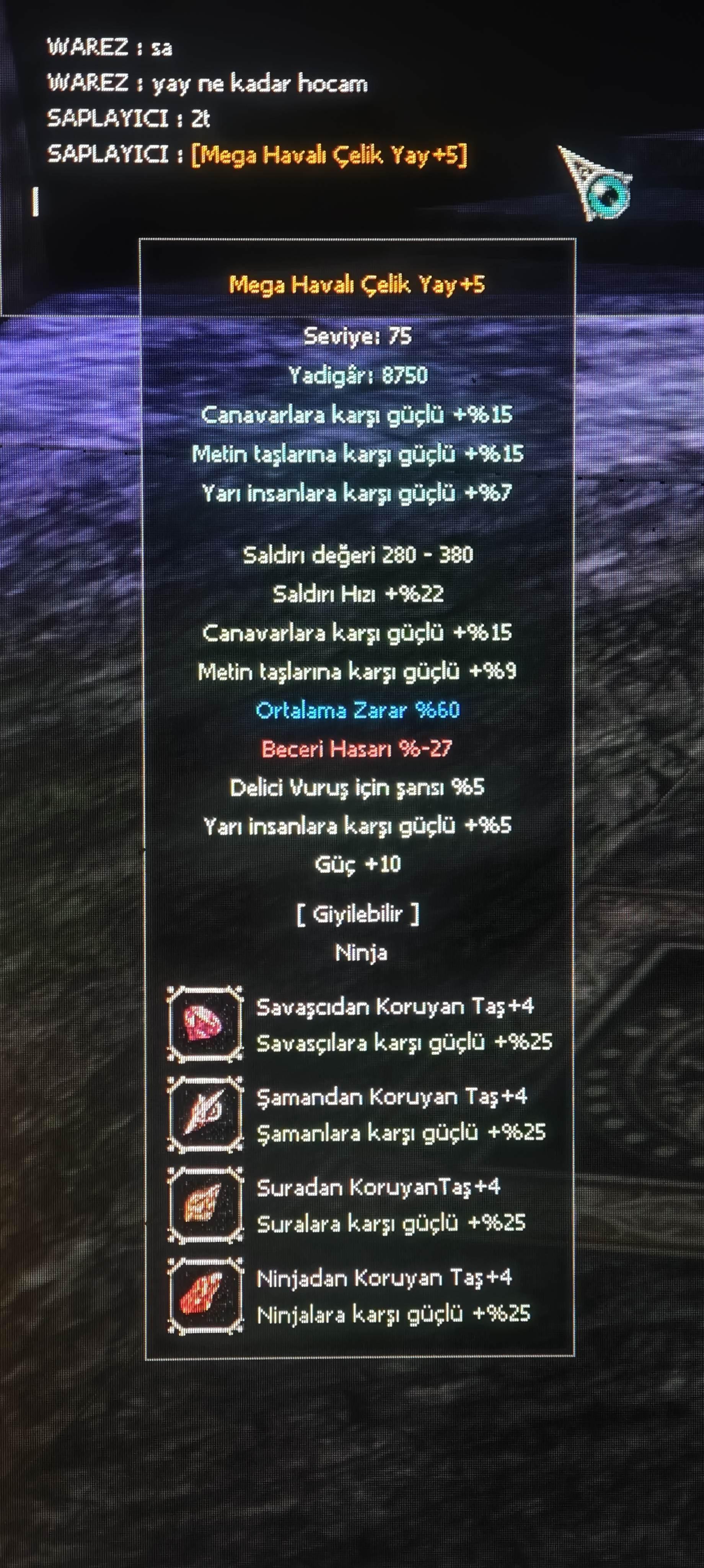 60 Ort Havalı Çelik Yay (Yarı+Güç+Delici)