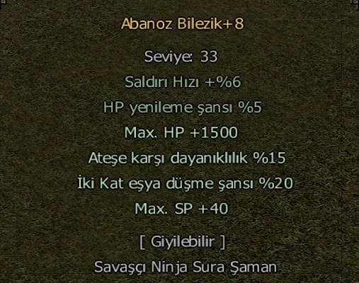55 LEVEL DOYUMLUK ÇAR HAVA G1 BİYO HATIRADA ALANA HO