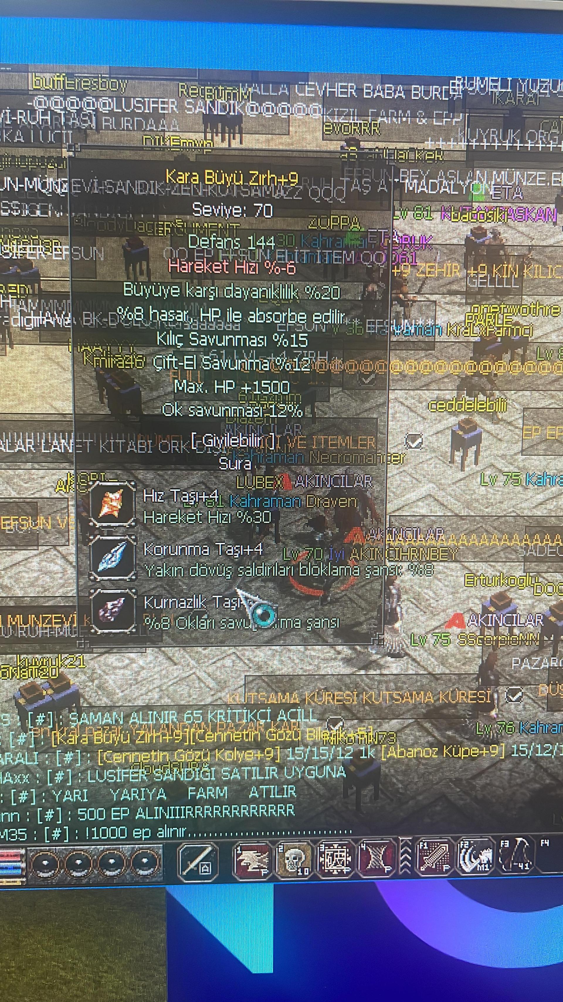 +9 Sağlam karabüyü zırh