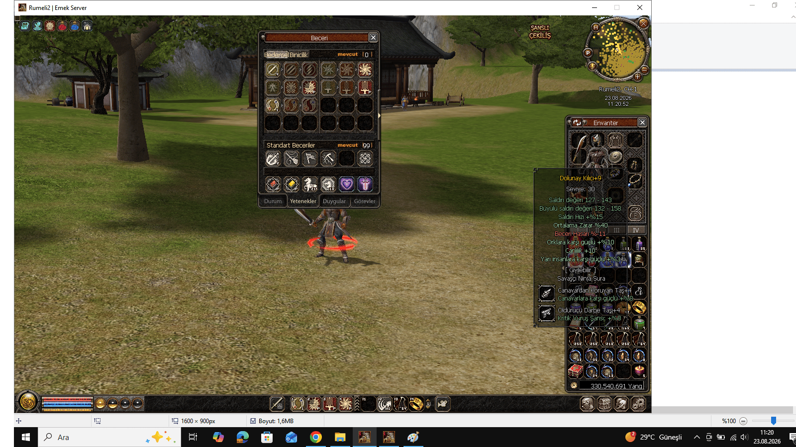 55 LVL 3 P BEDENSEL ( BİYOLOG BİTİK ) TEMİZ HESAP
