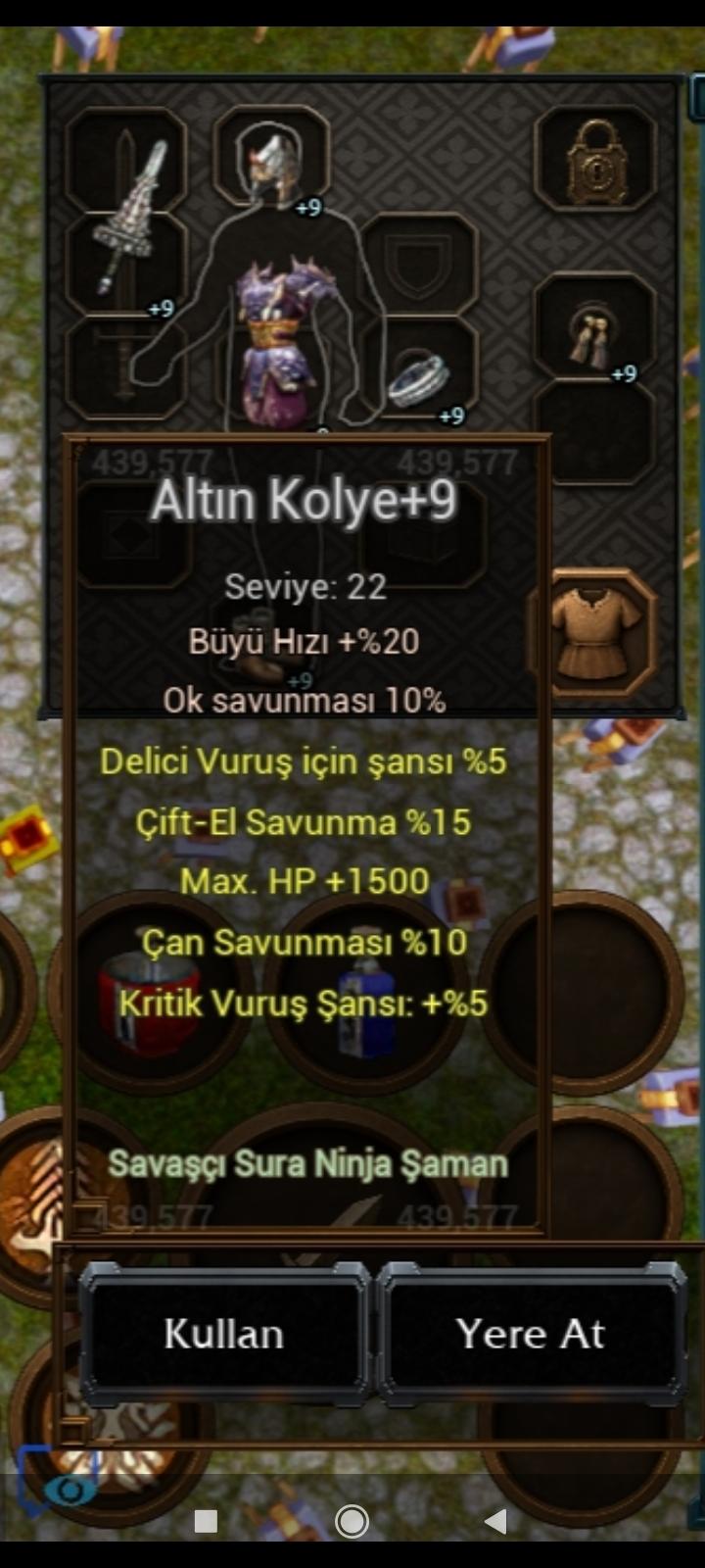 Altın kolye