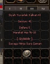 SİYAH YUVARLAK KALKAN 50TL