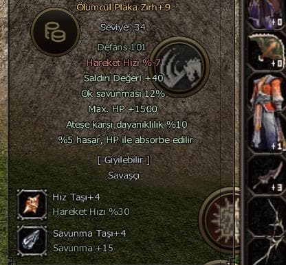 ÖLÜMCÜL VADİLİK DOYUMLUK SÜPER ZIRH