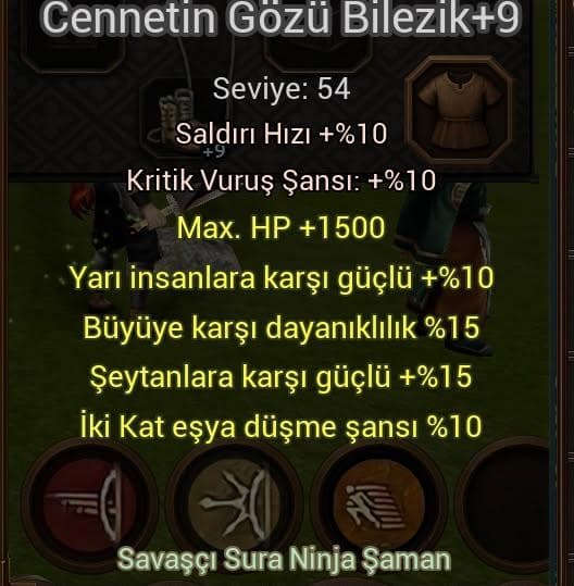 +9 CENNET GÖZÜ BİLEZİK ELİT