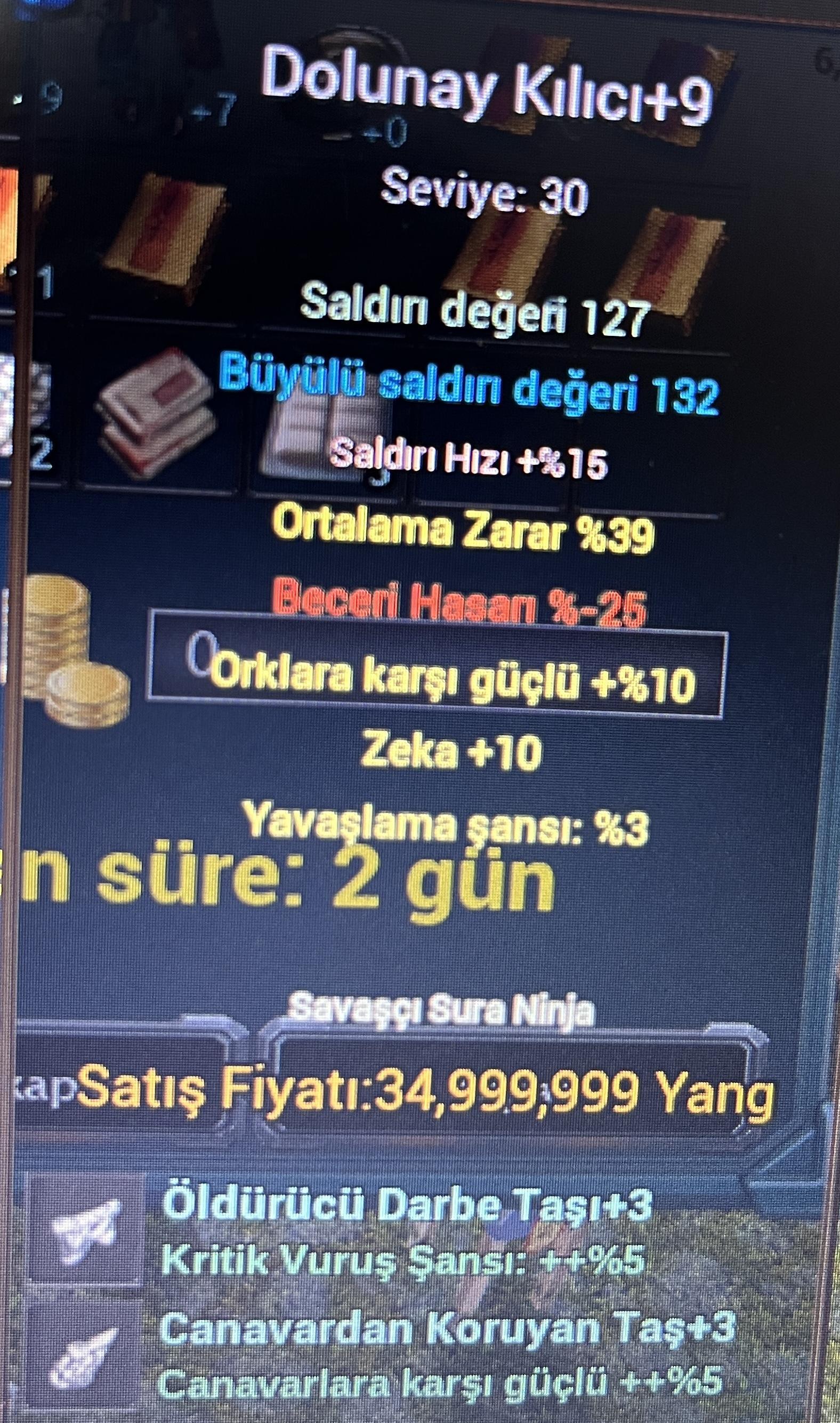 45 LEVEL KESKİNLİK SURA İTEMLİ