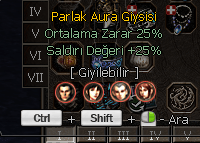 Won, İç item, Parlak Aura, +25 Tılsımlar ve şebnemler