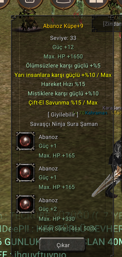 +9 abanoz küpe madenli full elit