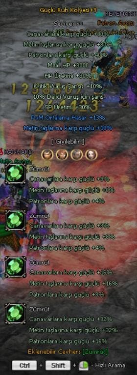 +9 Güçlü ruh kolyesi