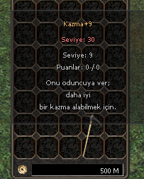 500M VE +9 KAZMA