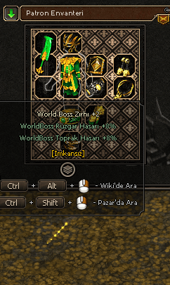 +2 WORLD BOSS SETİ DROP GARANTİLİ