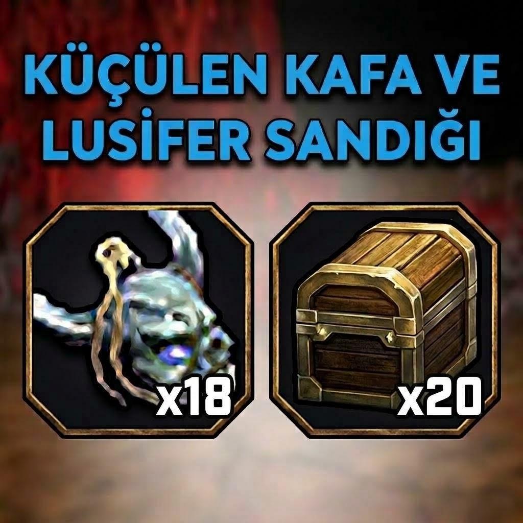 24 LUSİFER SANDIĞI 22 KÜÇÜLEN KAFA