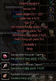 +9 EJDERHA BIÇAĞI 5 EFSUN ANINDA TESLİM