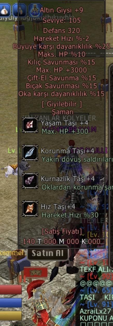 Şaman Beta Zırh ve Yelpaze