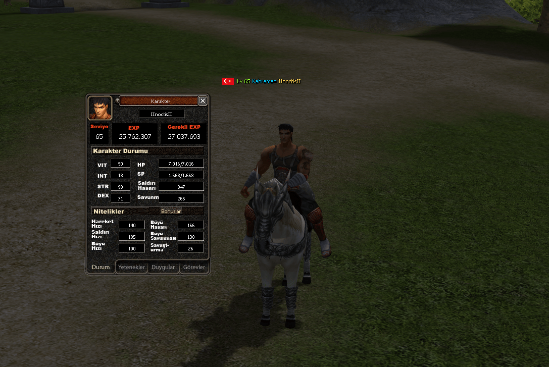 65 LVL SAVASCI HAVA ÖFKE G / AT ASKER / BİYO BİTİK / SATILIR