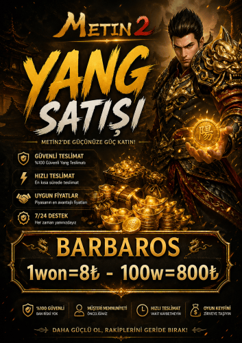BARBAROS WON SATILIR 1W 7TL (İLAN 20W)