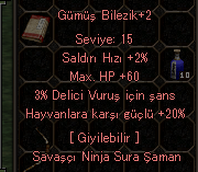 20 hayvan 3 delici +2 gümüş bilezik