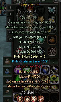 YILAN ZIRH +15