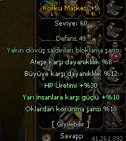 KORKU MASKESİ WSLİK