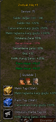 +9 Zodyak kılıç anınıda teslim